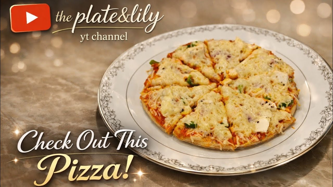 Veg Tawa Corn Paneer Pizza No Oven | by The Plate & lily 