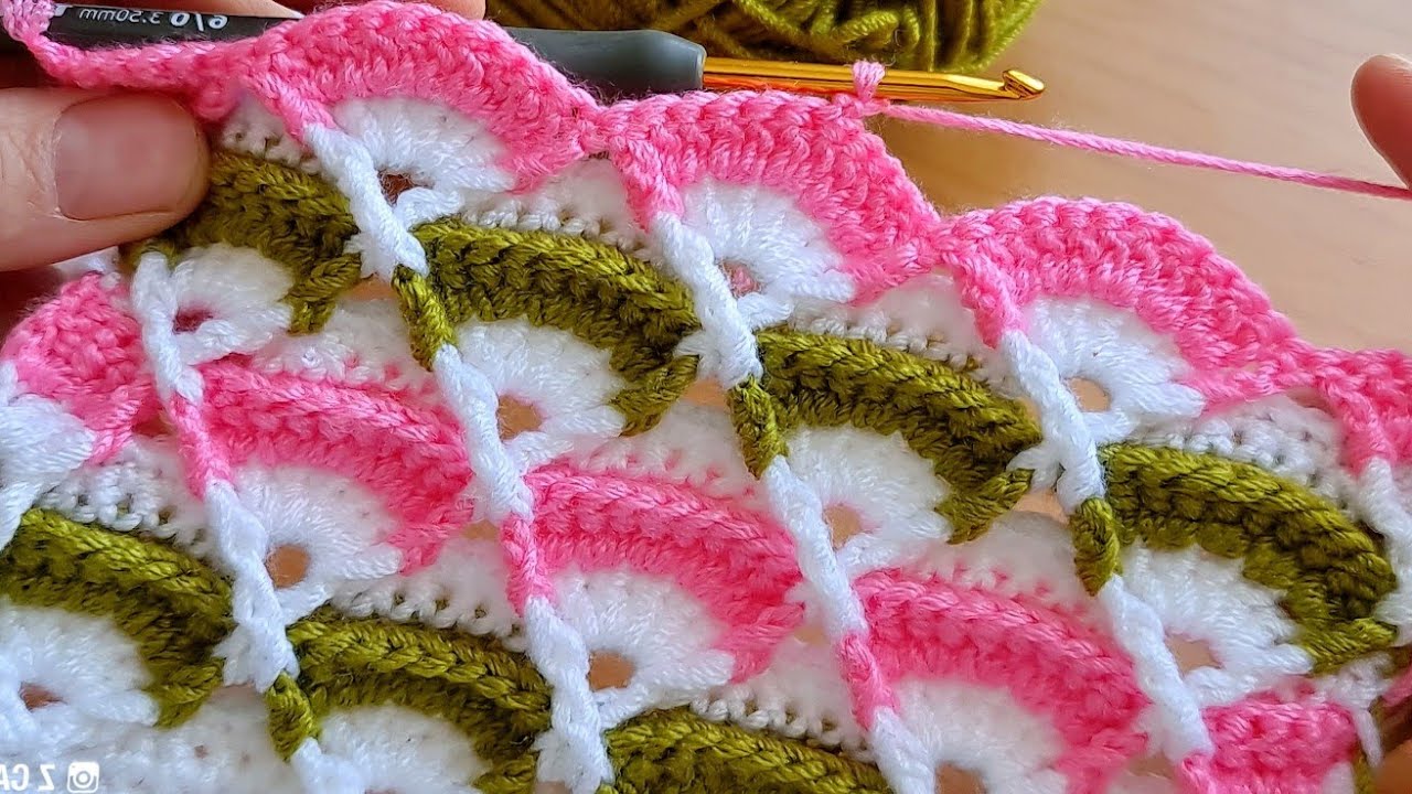 Very Easy Super Knitting Crochet beybi blanket battaniye yelek çanta örgü modeli