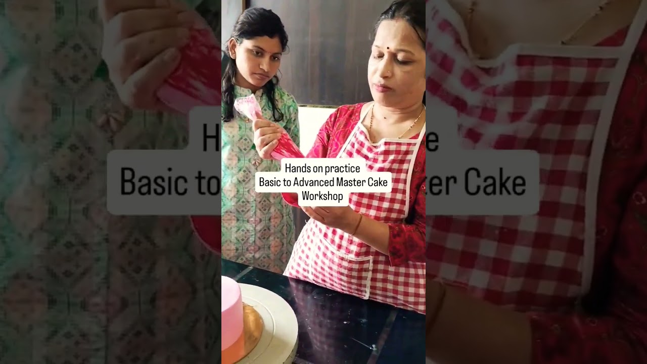 Basic to Advanced Master Cake Workshop | hands on practice | #studentswork  #cakeworkshop #shorts