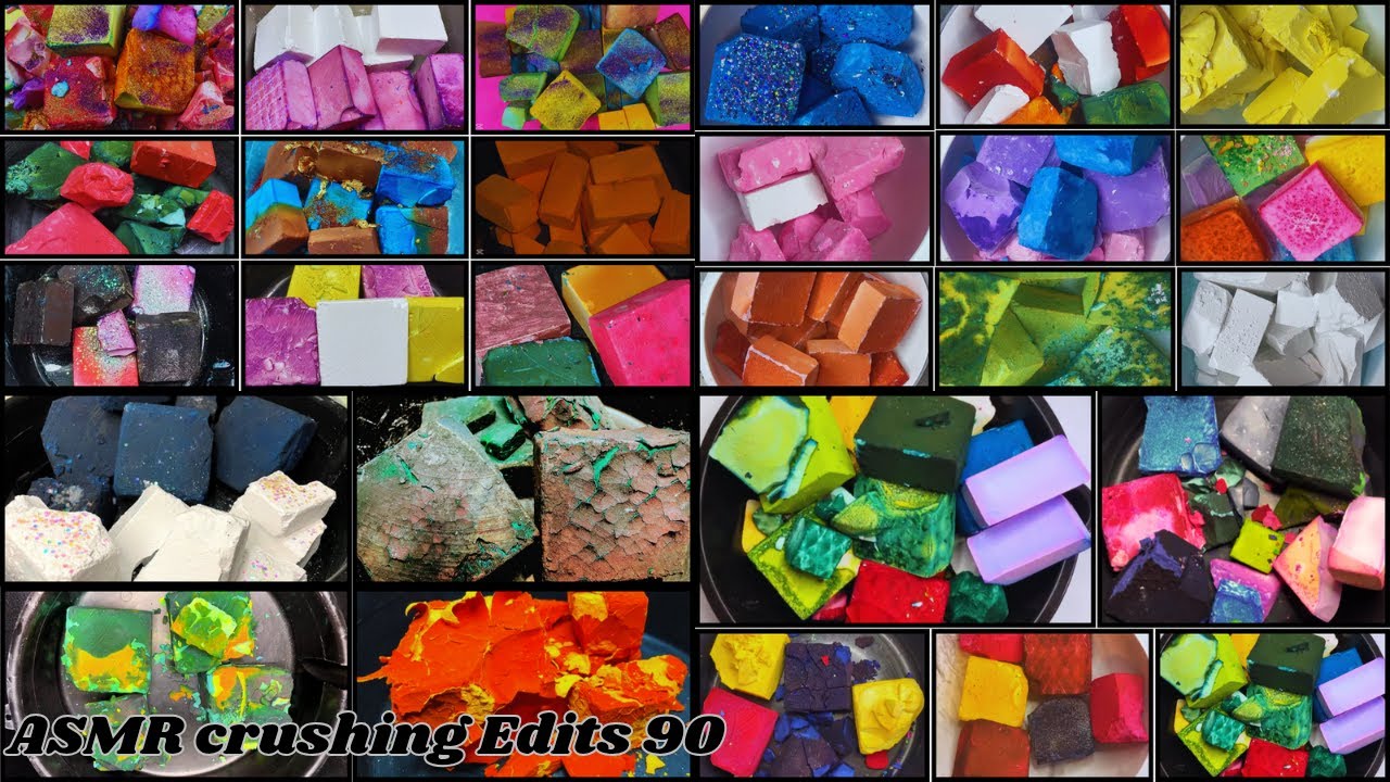 1 Hour Compilation | Dyed Gym Chalk | Gym Chalk Asmr | Gym Chalk Edits | Oddly Satisfying