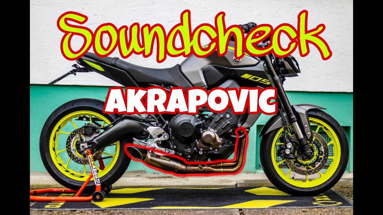 Yamaha MT-09 Full Akrapovic Exhaust [SOUNDCHECK] // JokerMotoVlogs