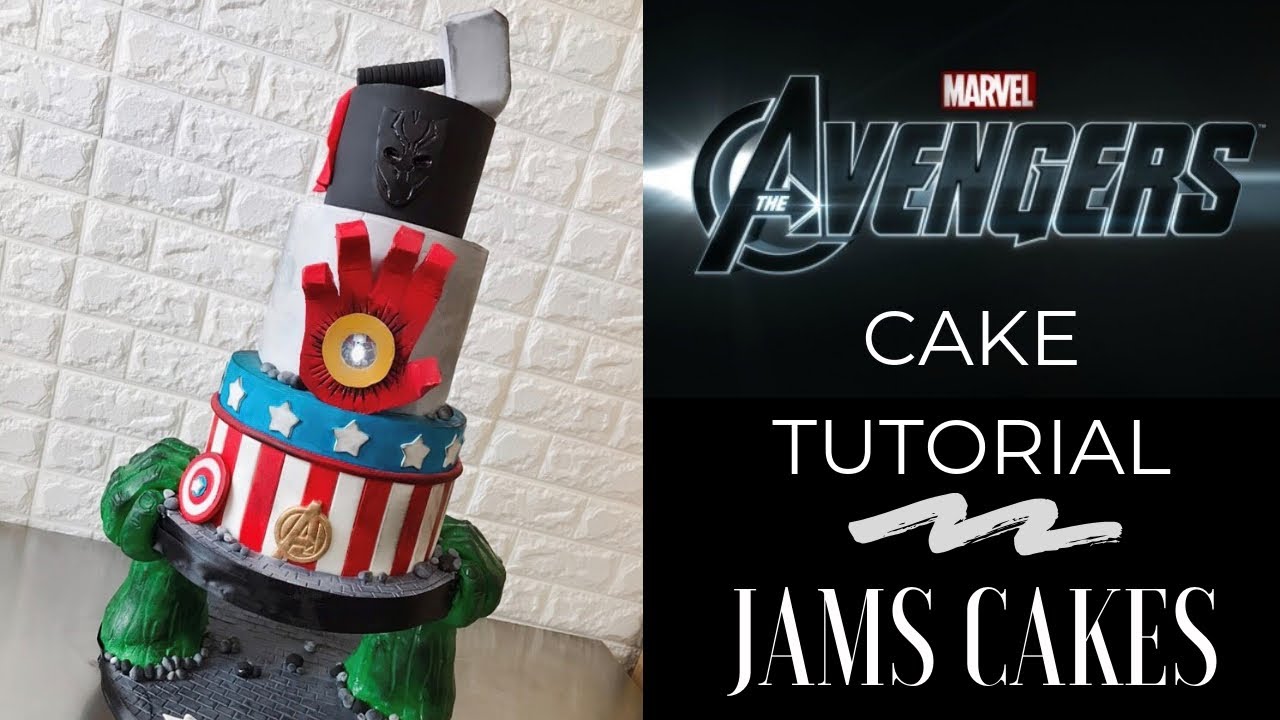 Marvel Avengers Cake Tutorial l JAMSCAKES