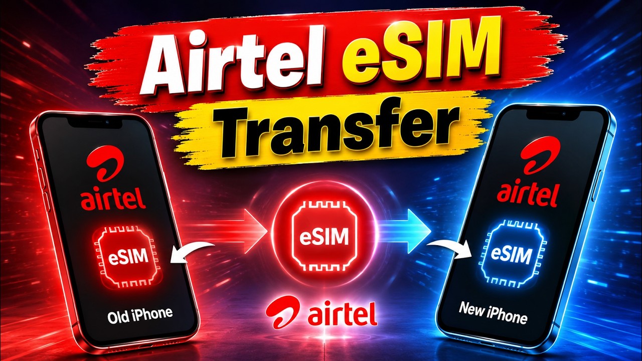 ПЕРЕНЕСИТЕ свою eSIM-карту Airtel со старого iPhone на новый за считанные минуты!