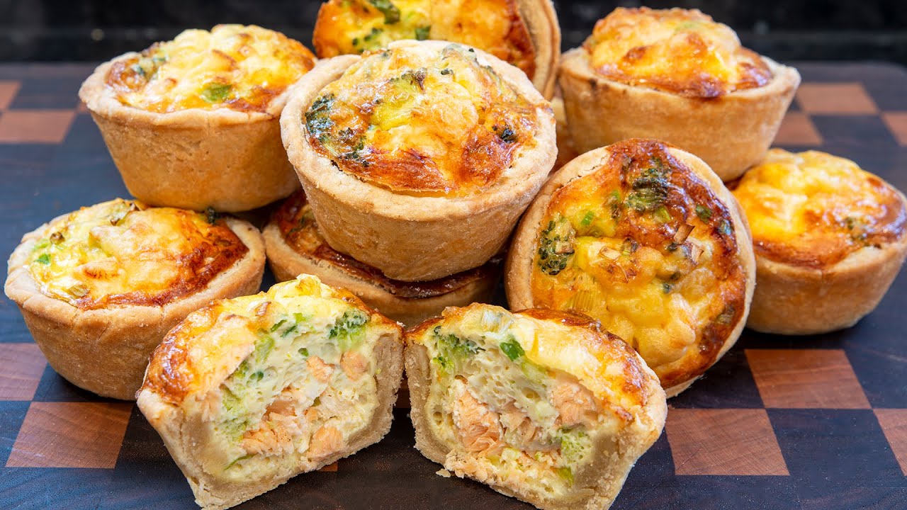 Mini Quiches: Salmon and Broccoli
