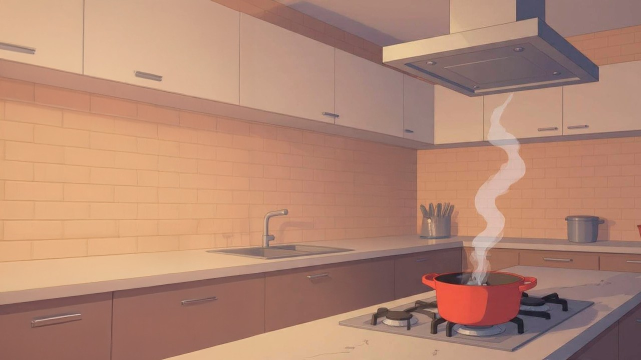 Kitchen Fan White Noise ⚪ Steady Range Hood Sound for Sleep, Focus & Relaxation | 6 Hours