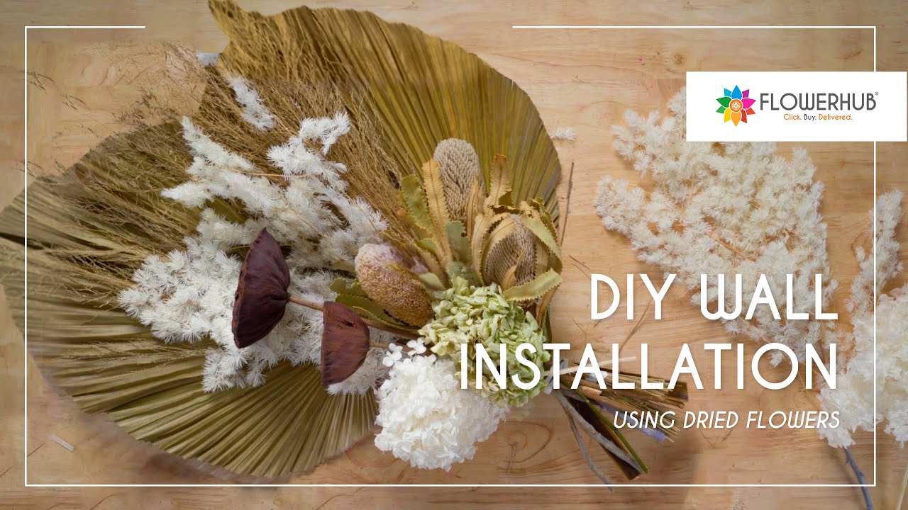 Dried Flower Wall Installation | FLOWERHUB