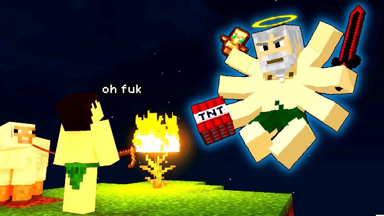 Привношу Бога на свой атеистический сервер Minecraft.