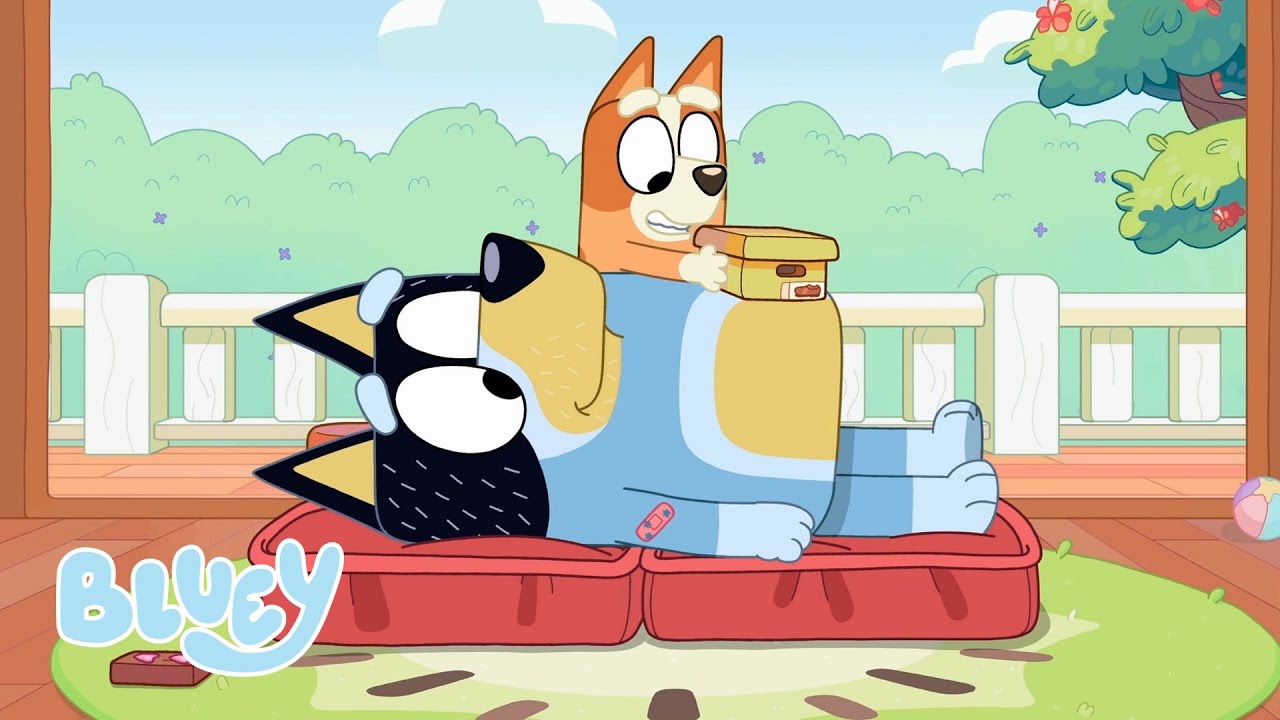 Spil at spille i weekenden | Bluey På Dansk