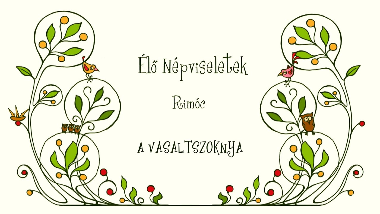 Élő népviselet Rimóc A Vasaltszoknya