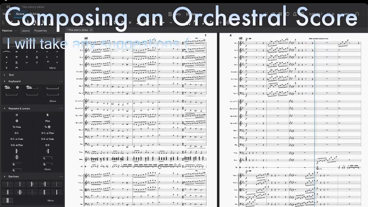 Composing an Orchestral Score