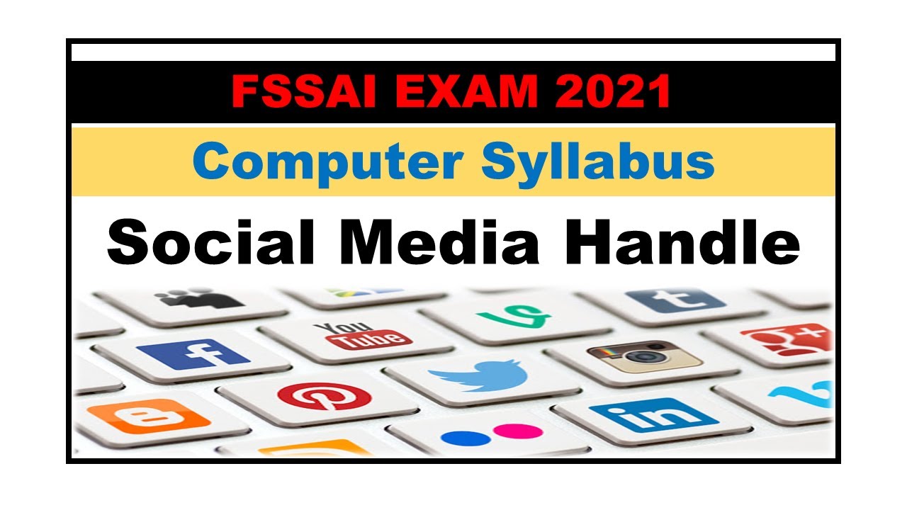 Commonly Use Social Media Handles | FSSAI Exam 2021 | Syllabus - Computer || Nishant eAcademy