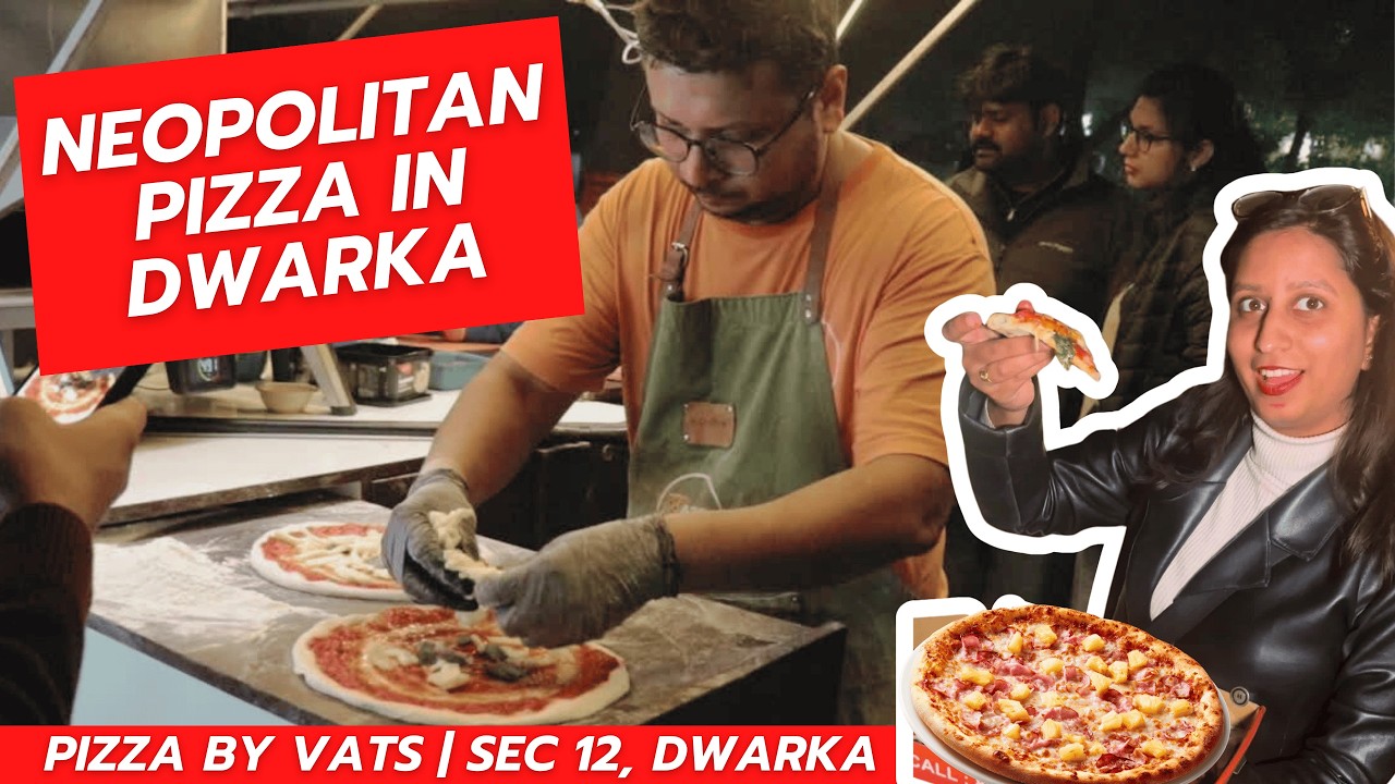 Wood Fired Neapolitan Pizza in Delhi Streets 🔥 | Dwarka Sector 12 Food Vlog