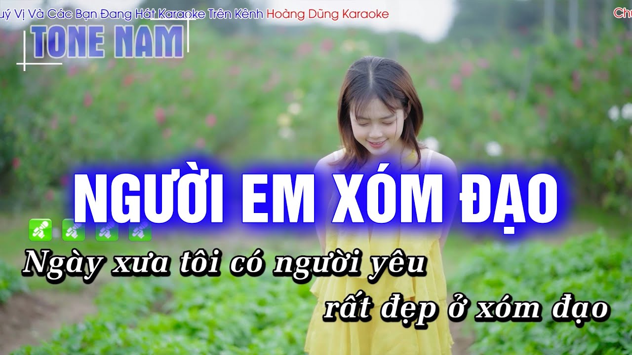 Người Em Xóm Đạo Karaoke Tone Nam
