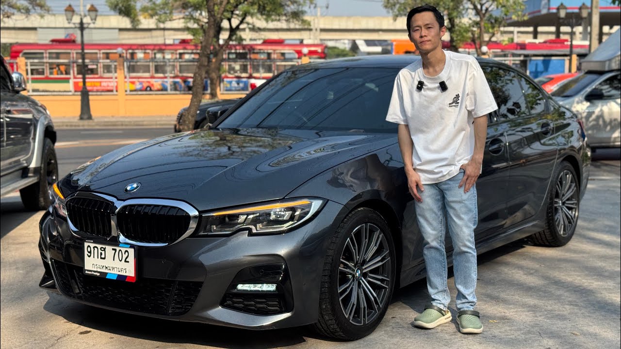 BMW 320d MSPORT G20 2020 สีเทา ดีเซล ราคา 1,299,000 บาท(ราคาโปรโมชั่น)ไมล์ 50,000 กว่ากิโลเมตร