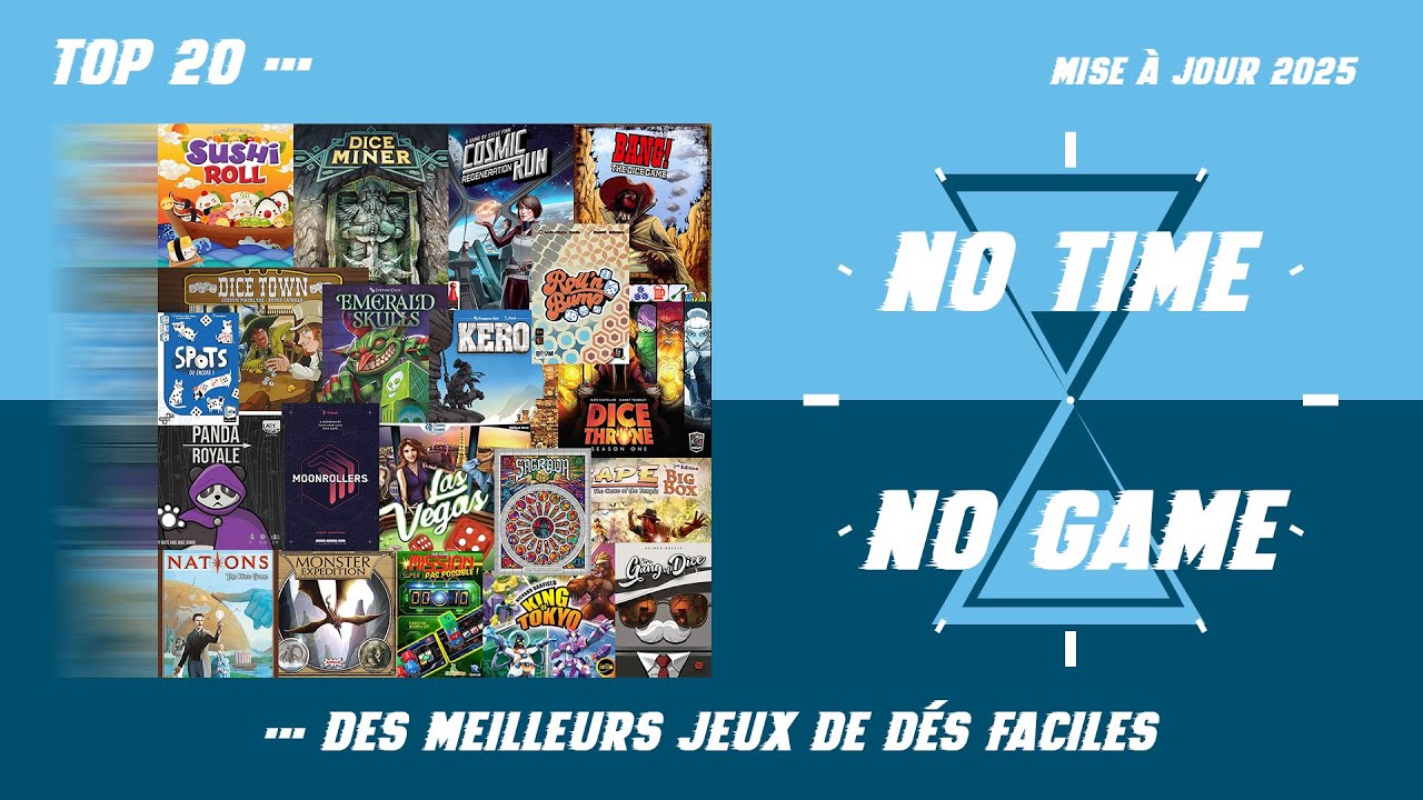 TOP CHRONO - 20 meilleurs jeux de dés faciles (MàJ 2025)