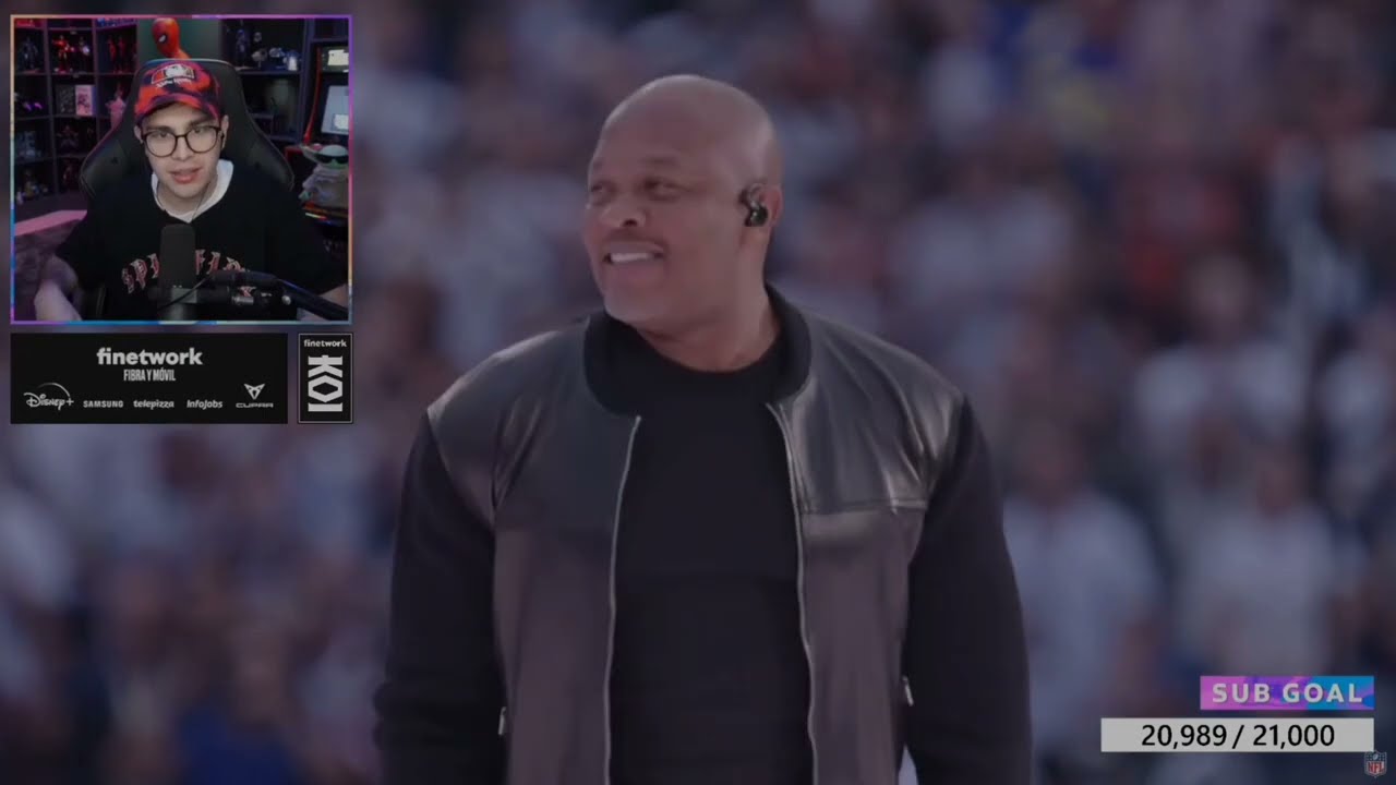 JuanSGuarnizo Reacciona al Show de Medio Tiempo del Super Bowl LVI Dr.Dree, Snoop Dogg, Eminem