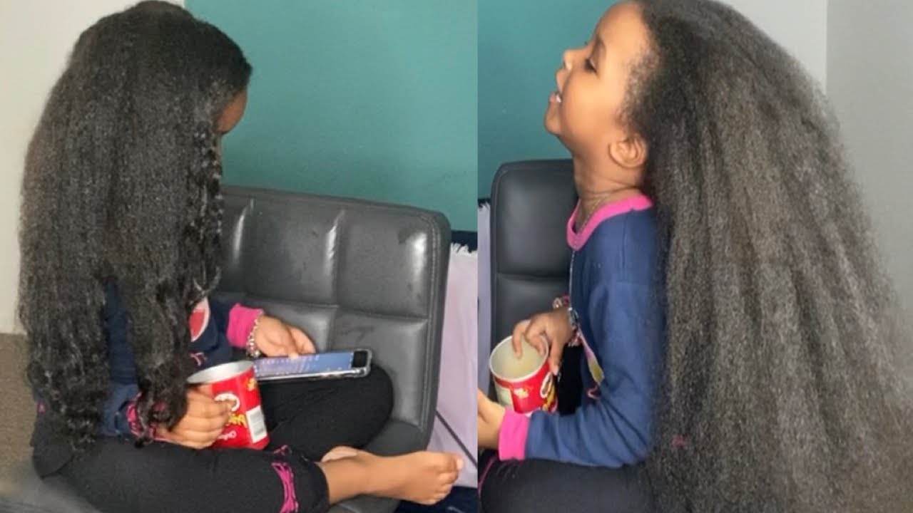 HOW MY TODDLER HAIR IS LOOKING WITHOUT ANY HAIR PRODUCTS AND WHAT I DO AFTER WASH TO HELP THEDRYNESS