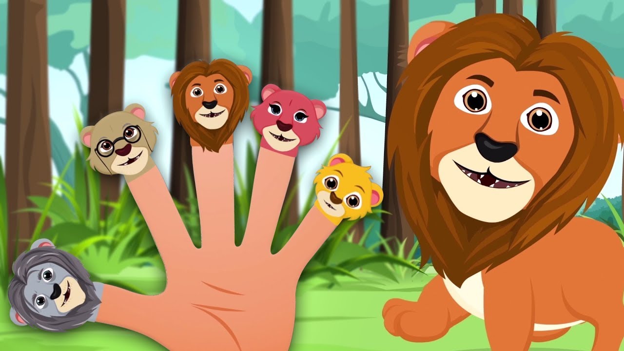 Lion Finger Family | Nursery Rhymes And Songs For Children