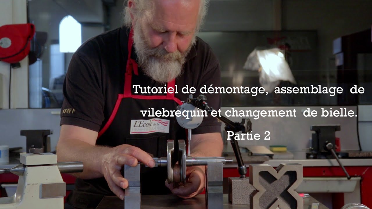 Changer la bielle!Centrage d'un vilebrequin. Change the connecting rod! Centering crankshaft ep 2