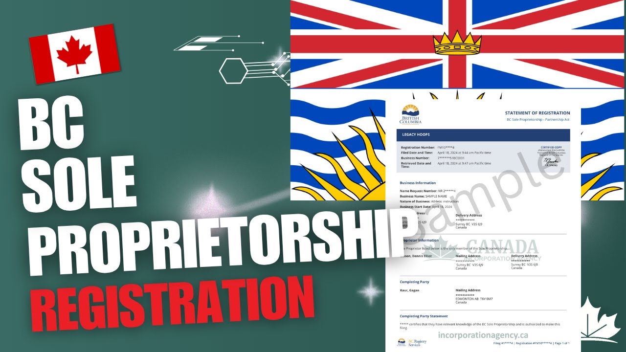 How to Register a Sole Proprietorship in British Columbia | Step-by-Step Guide (2025)