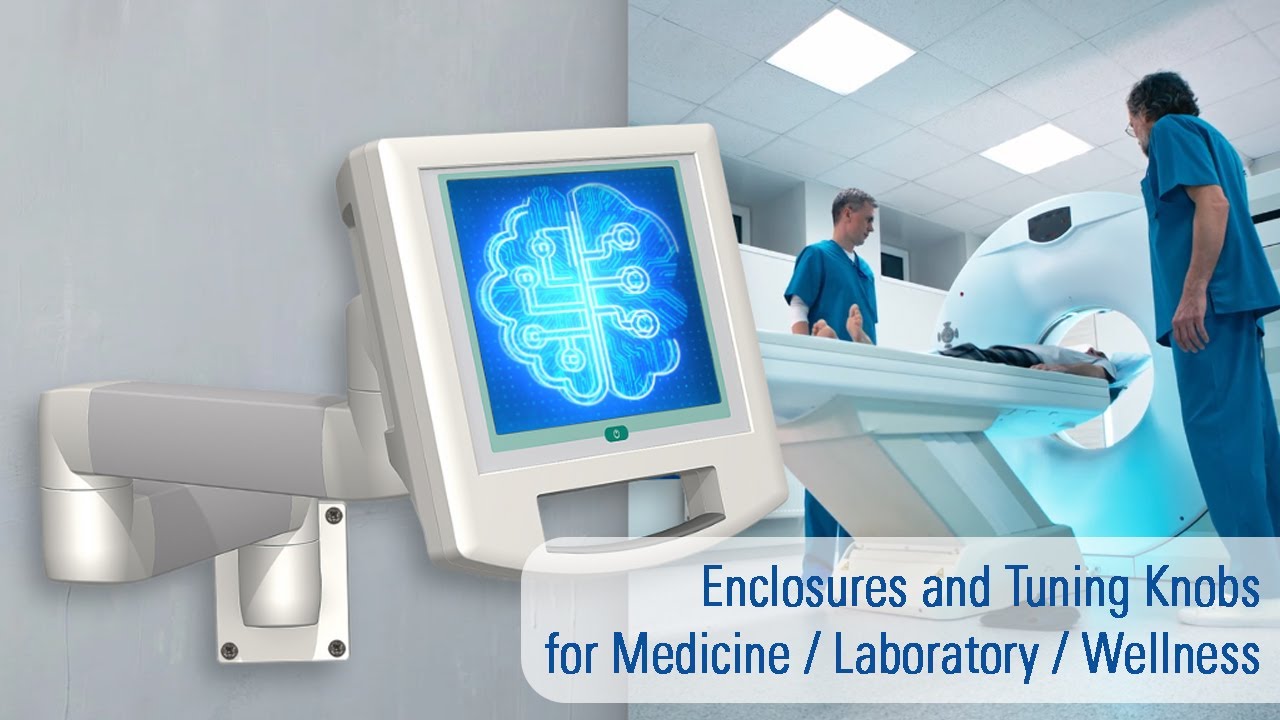 Enclosures and tuning knobs for medical equipment