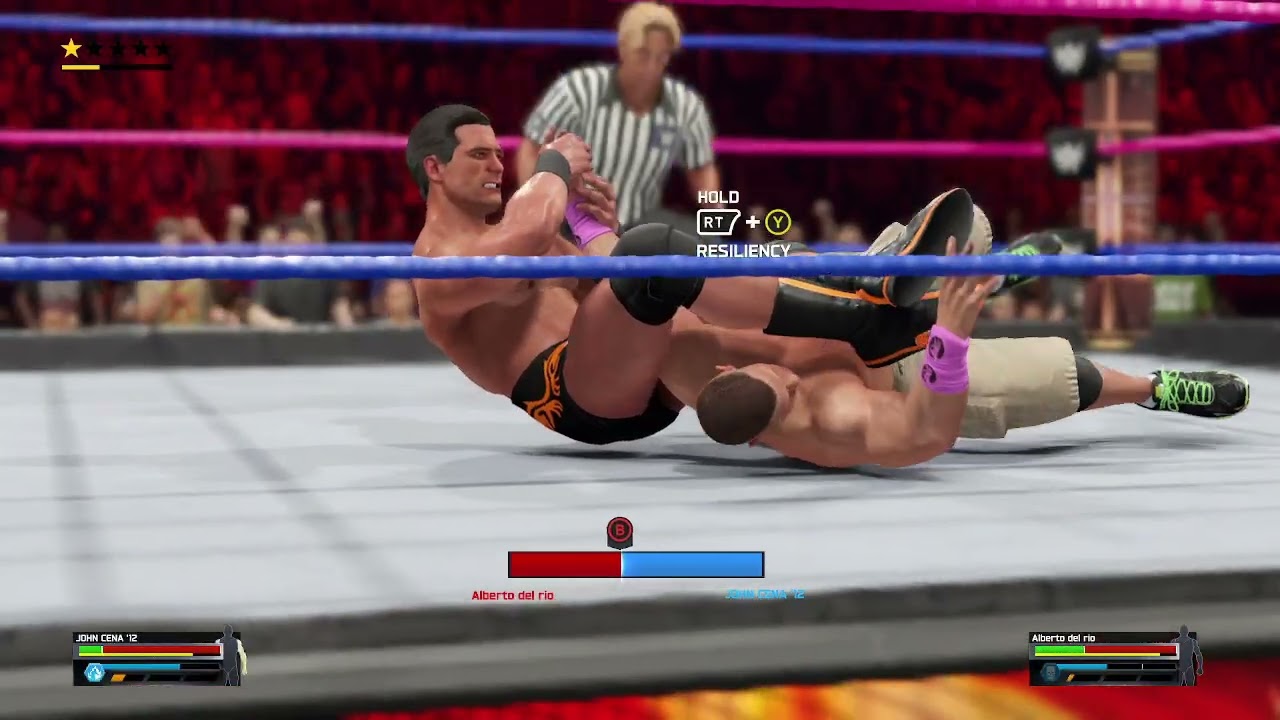wwe 2k25 john cena vs alberto del rio -wwe world heavyweight champion
