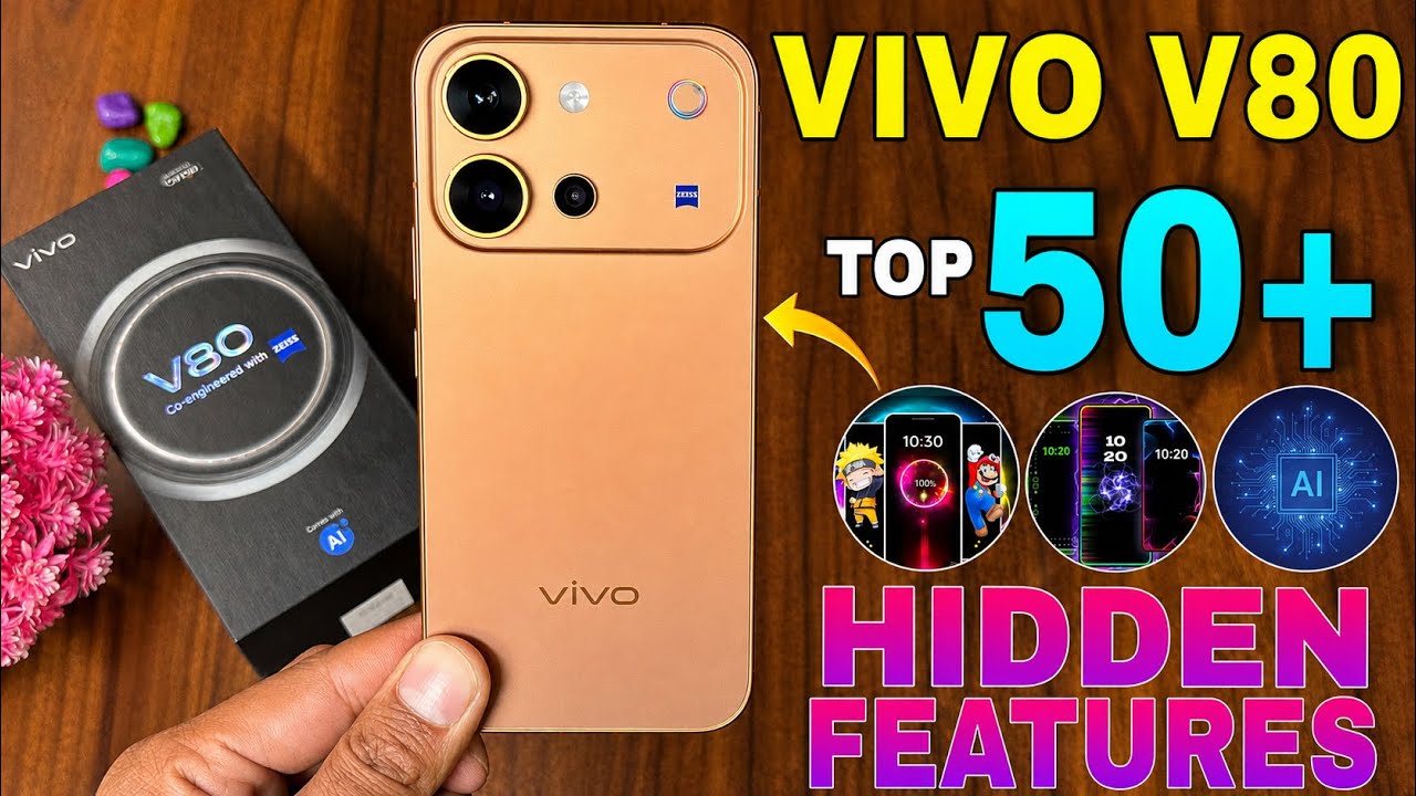 Vivo V80 5G Top 50+ Hidden Features | Camera Features | Ai Features | Tips And Tricks | Vivo V80 5G