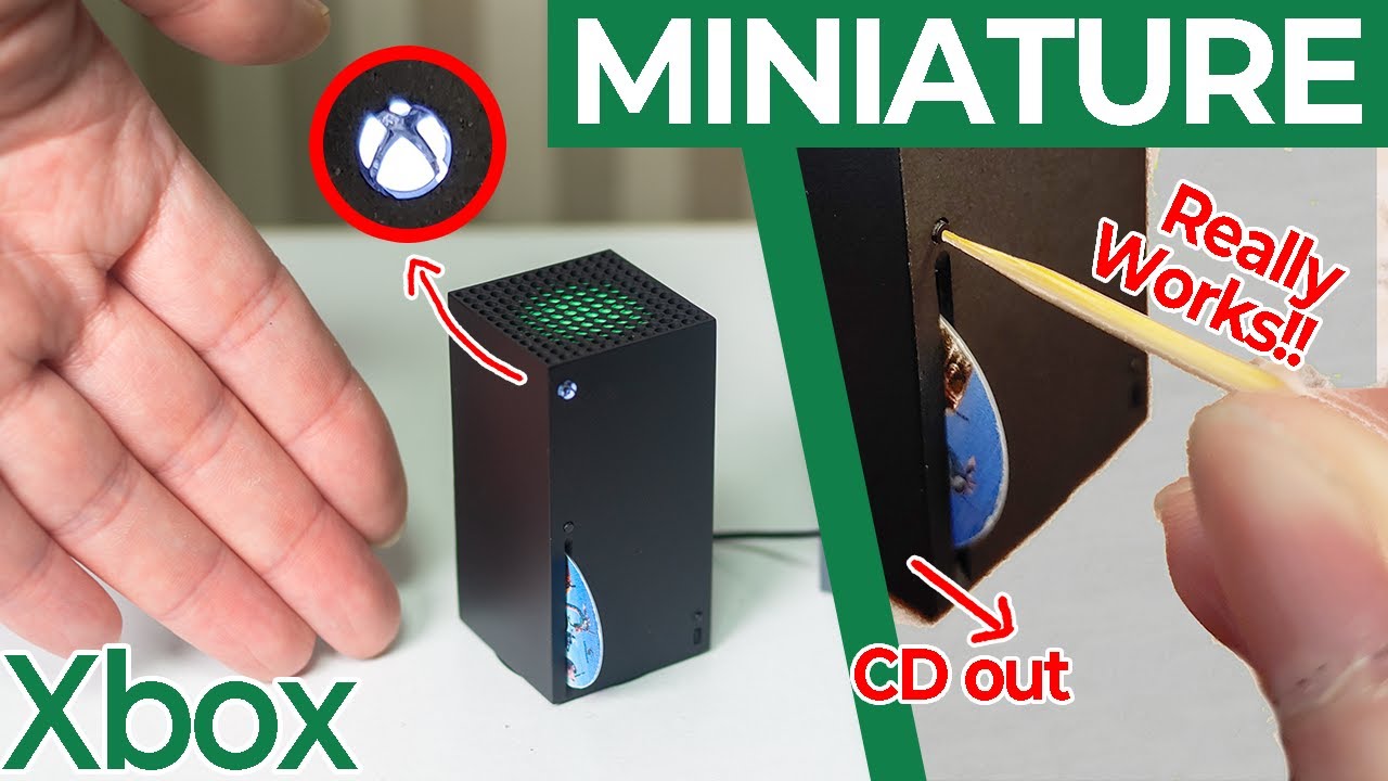 Xbox series X, сумасшедшая детализированная миниатюра, действительно работает?