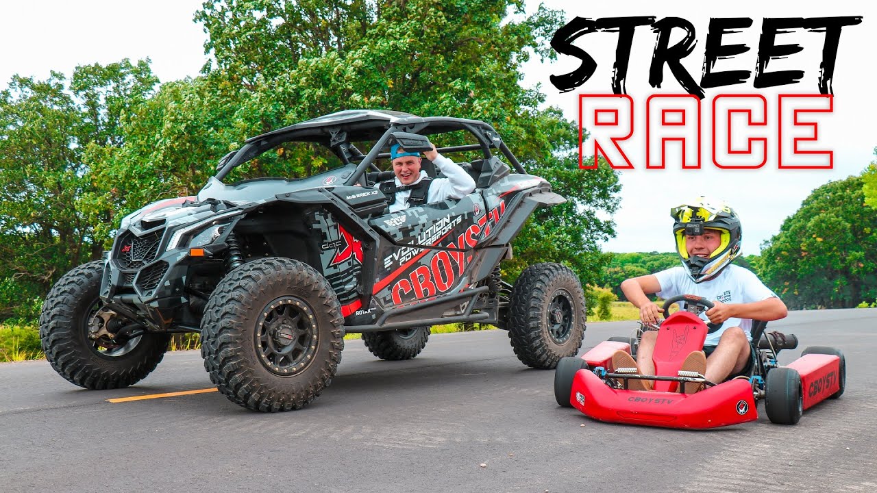 Shifter Kart vs. Maverick X3 STREET RACE!! (We got tickets)