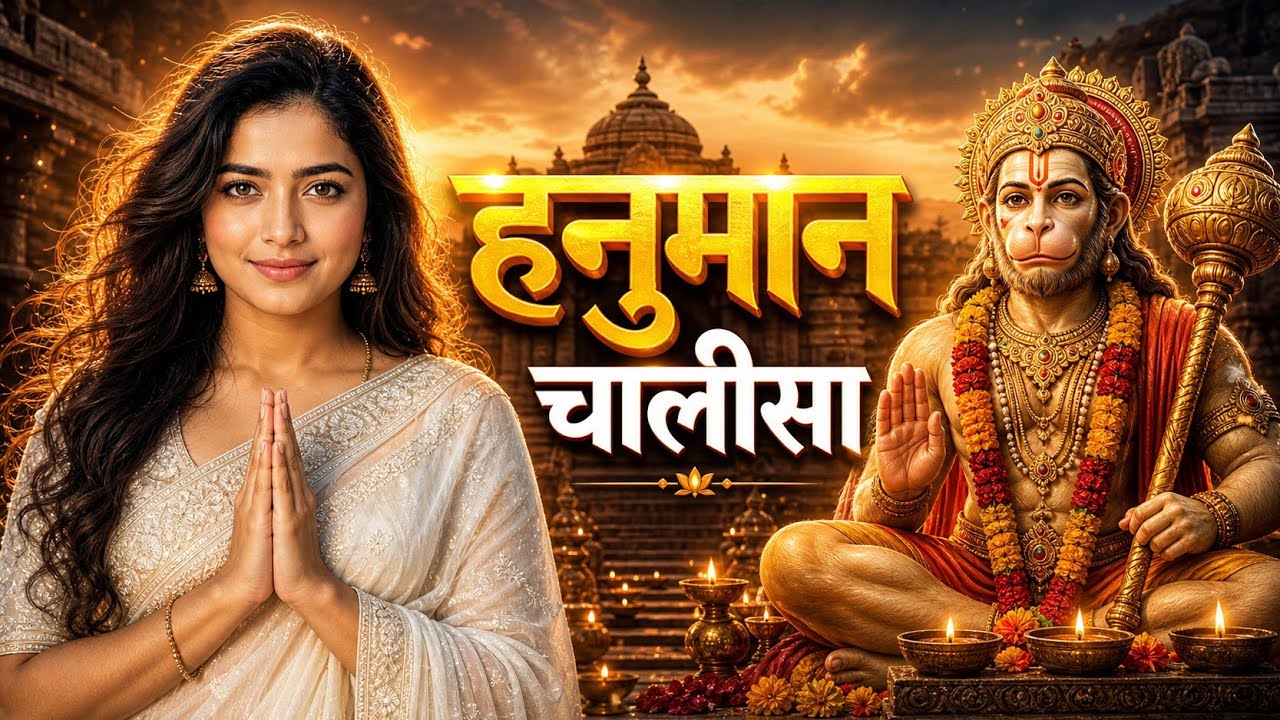 हनुमान चालीसा । Soulful morning bhajan l Hanuman chalisa bhajan l Madhuram Veda Music 
