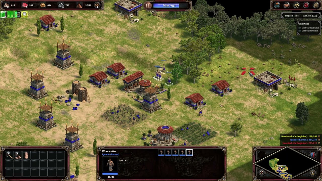 The Rise of Rome. Metaurus. Version 2. Safe Walkthrough. Age of Empires 1.