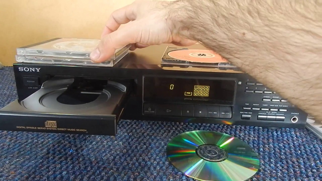 CD player sony cdp 315  saída óptíca [ demostração]