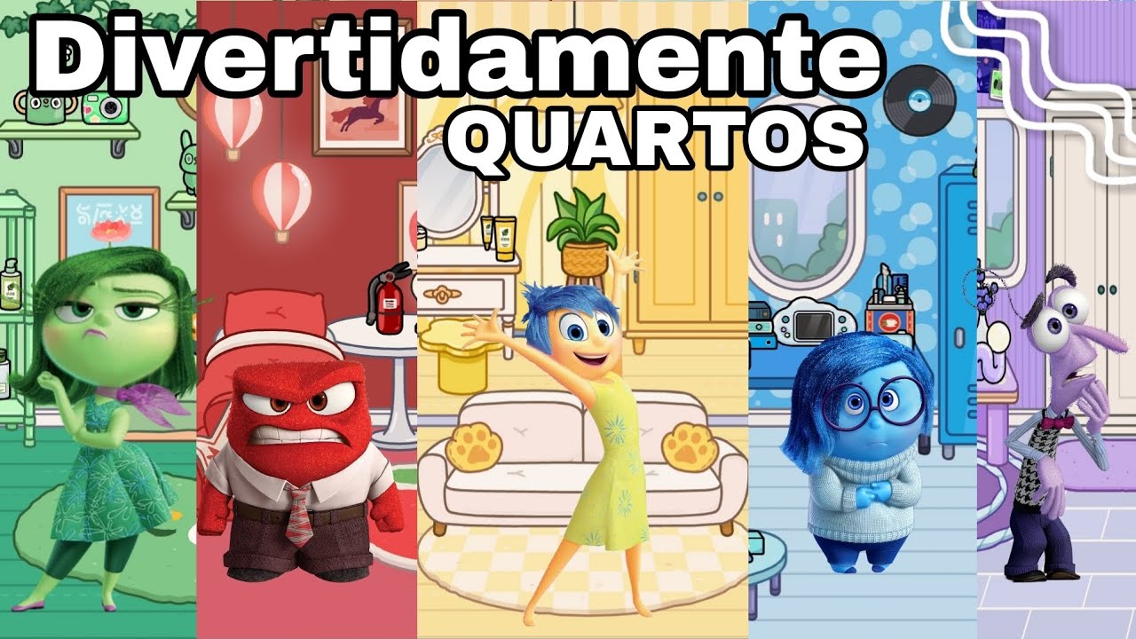 Quarto dos Divertidamente | Toca Life World | 🟨🟦🟪🟩🟥