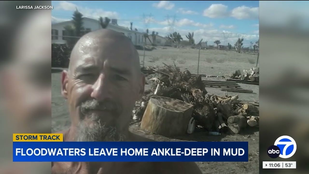 Floodwaters leave home ankle-deep in mud