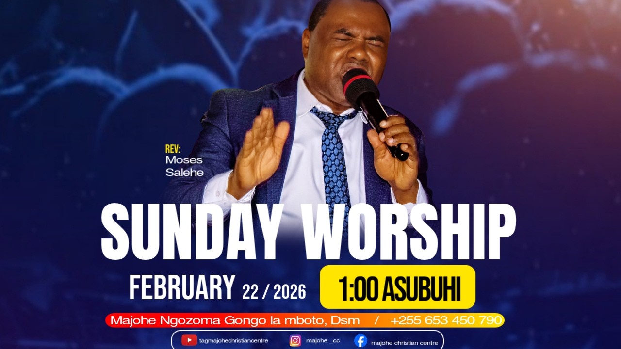 BWANA YESU ASIFIWE KARIBU UABUDU NASI IBADA YA PILI YA TAREHE 22 FEBRUARY 2026.