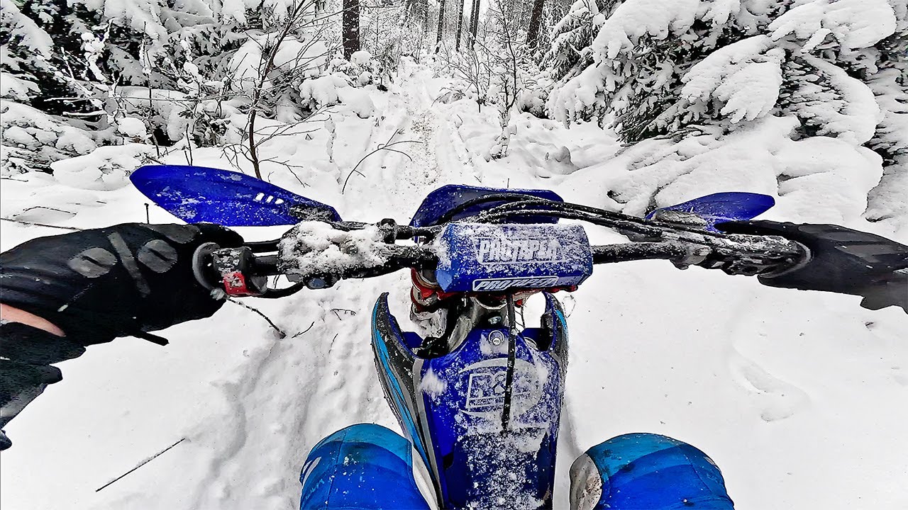 Enduro Loop Deep in the Snow! Yamaha YZ250F