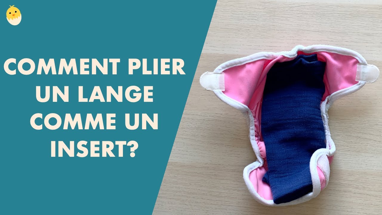 Comment plier un lange? (Tuto pliage: comme un insert) | COUCHES LAVABLES
