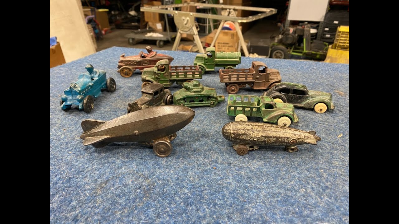 Toy Tuesday on Thursday!  Cast Iron Toy Zeppelin's plus more cast iron toys!
