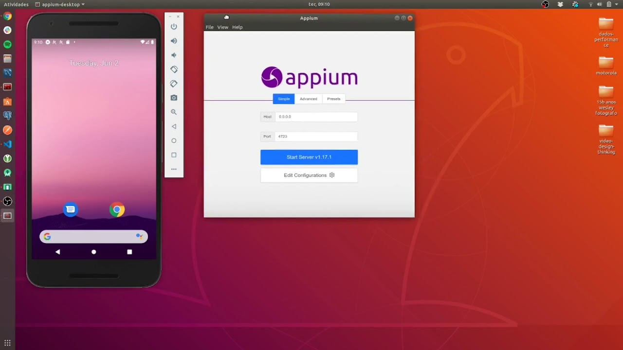 Teste de Software - Automação - Appium