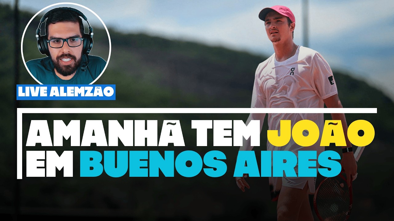 ALEMZÃO EM BUENOS AIRES (DIA 1) |  E amanhã tem João Fonseca em quadra!