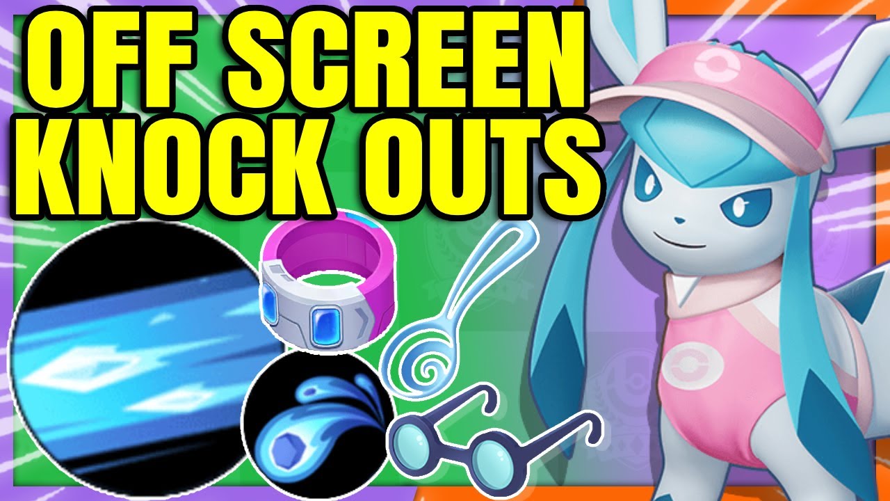 ICICLE SPEAR GLACEON just KO's Enemy Pokemon Off Screen like it's nothing | Pokemon Unite