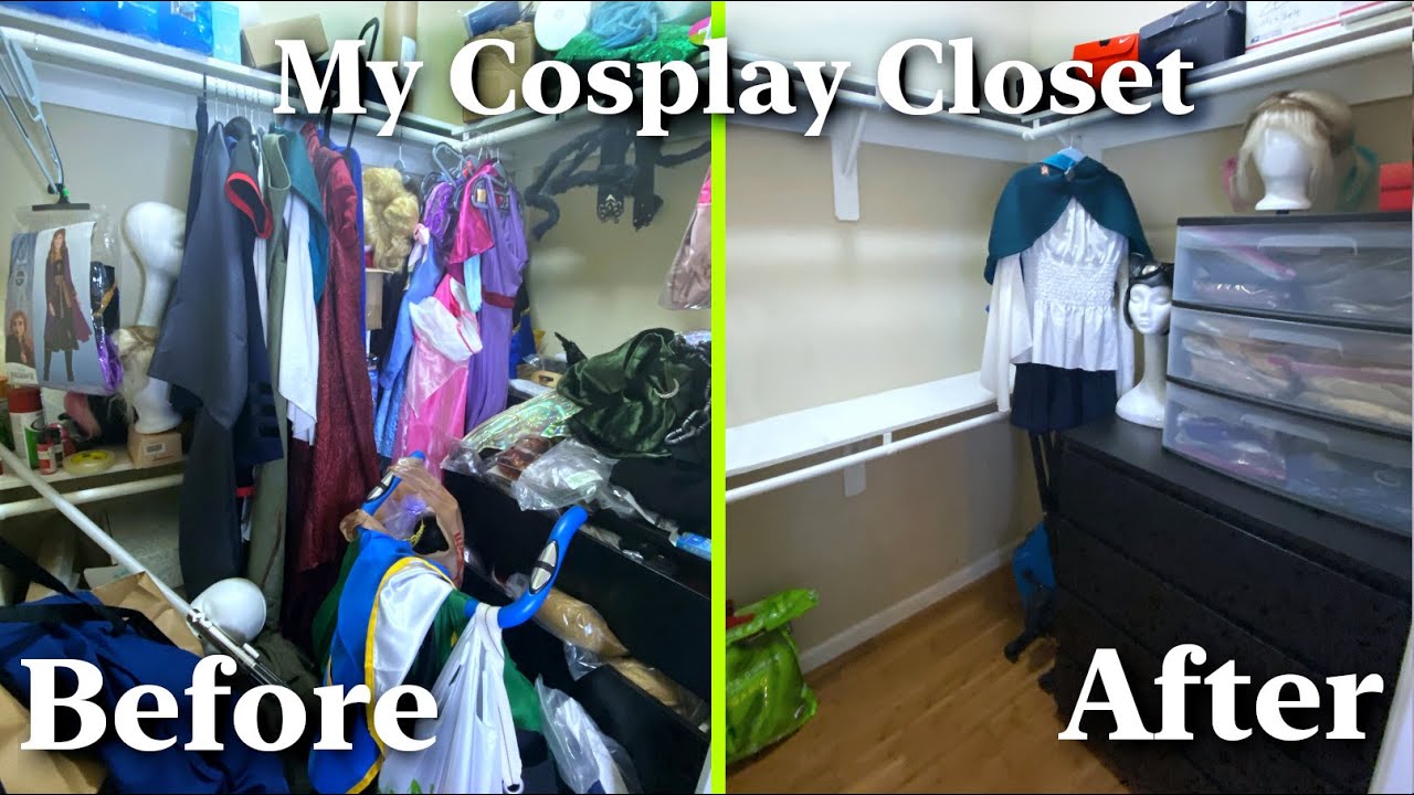 clean with me | organizing my COSPLAY CLOSET for the first time