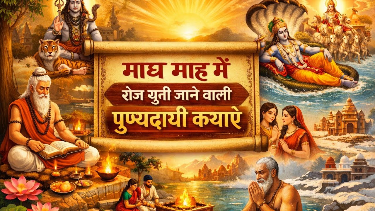 माघ माह में रोज़ सुनी जाने वाली 5 पुण्यदायी कथाएँ | ये कथा सुनते ही बनते हैं सारे बिगड़े काम