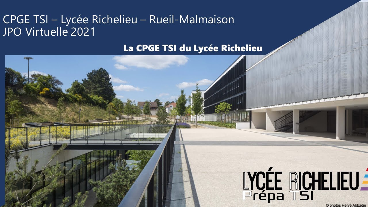 JPO virtuelle du Lycée Richelieu - La CPGE TSI du Lycée Richelieu