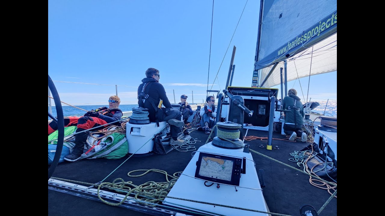 RORC The Myth of Malham 2022 on Telefonica Black Volvo 70 Ocean racing yacht