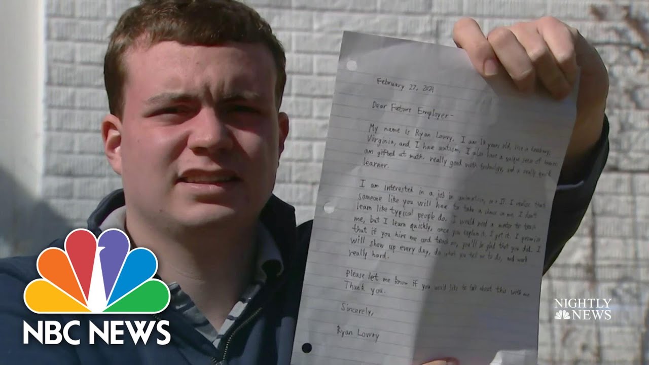 Big Surprise For Young Man With Autism After Viral Letter To Future Employer | NBC Nightly News
