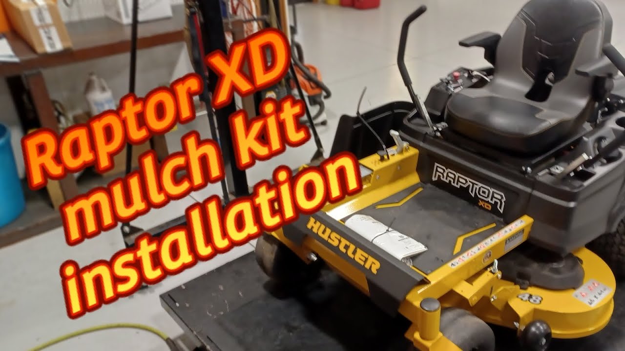 Hustler Raptor XD mulch kit install