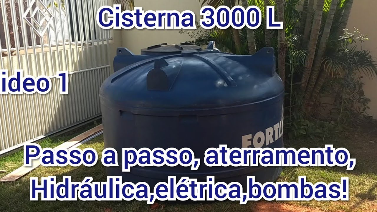 como instalar cisterna subterrânea passo a passo