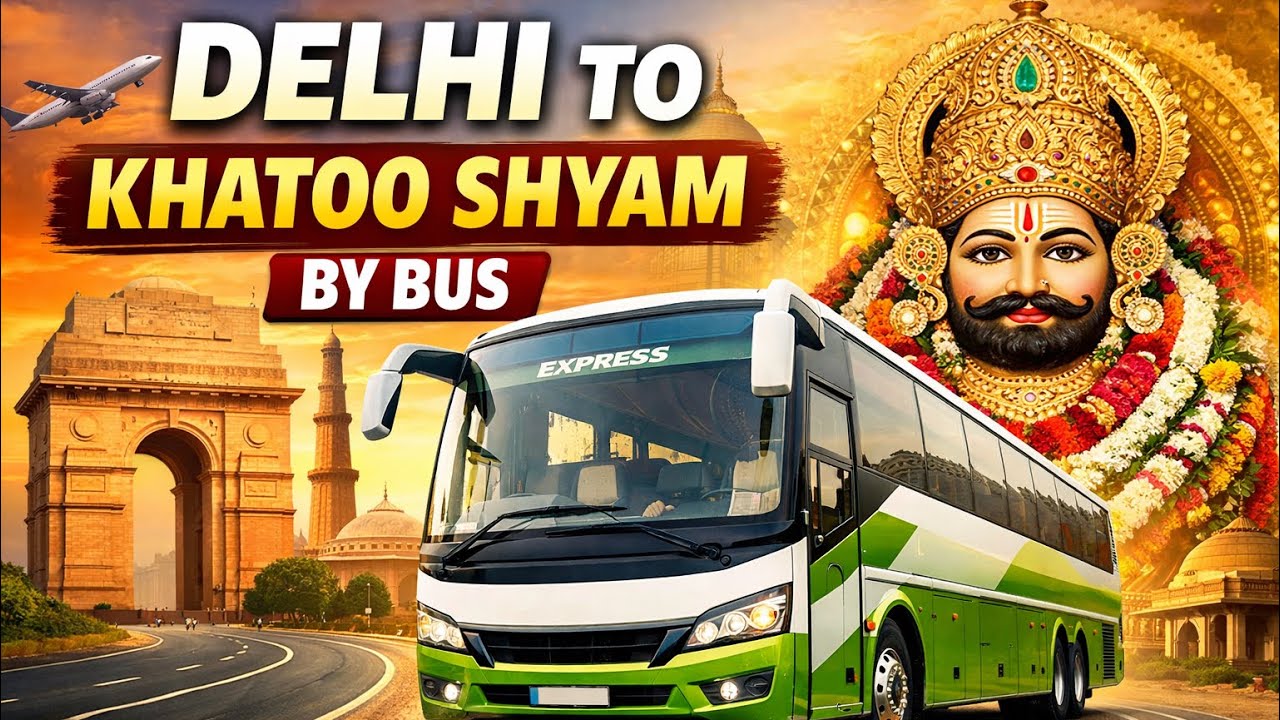 Delhi to khatoo by bus ringas to khatoo by walking #bus #travel #ringas #shyam #