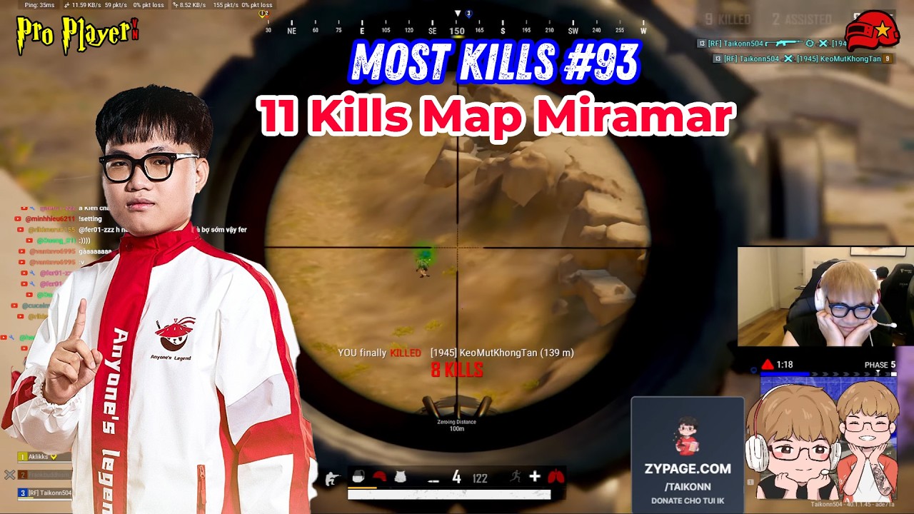 PUBG PC I Most Kills #93 I 11 Kills Map Miramar